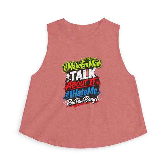 Crop Top — MakeEmMad Collection Graphic Tank (I Hate Me) - BrandVizion