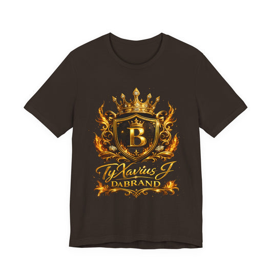 TyxaviusJDaBrand Collection— Golden Royal Crest T-Shirt - BrandVizion